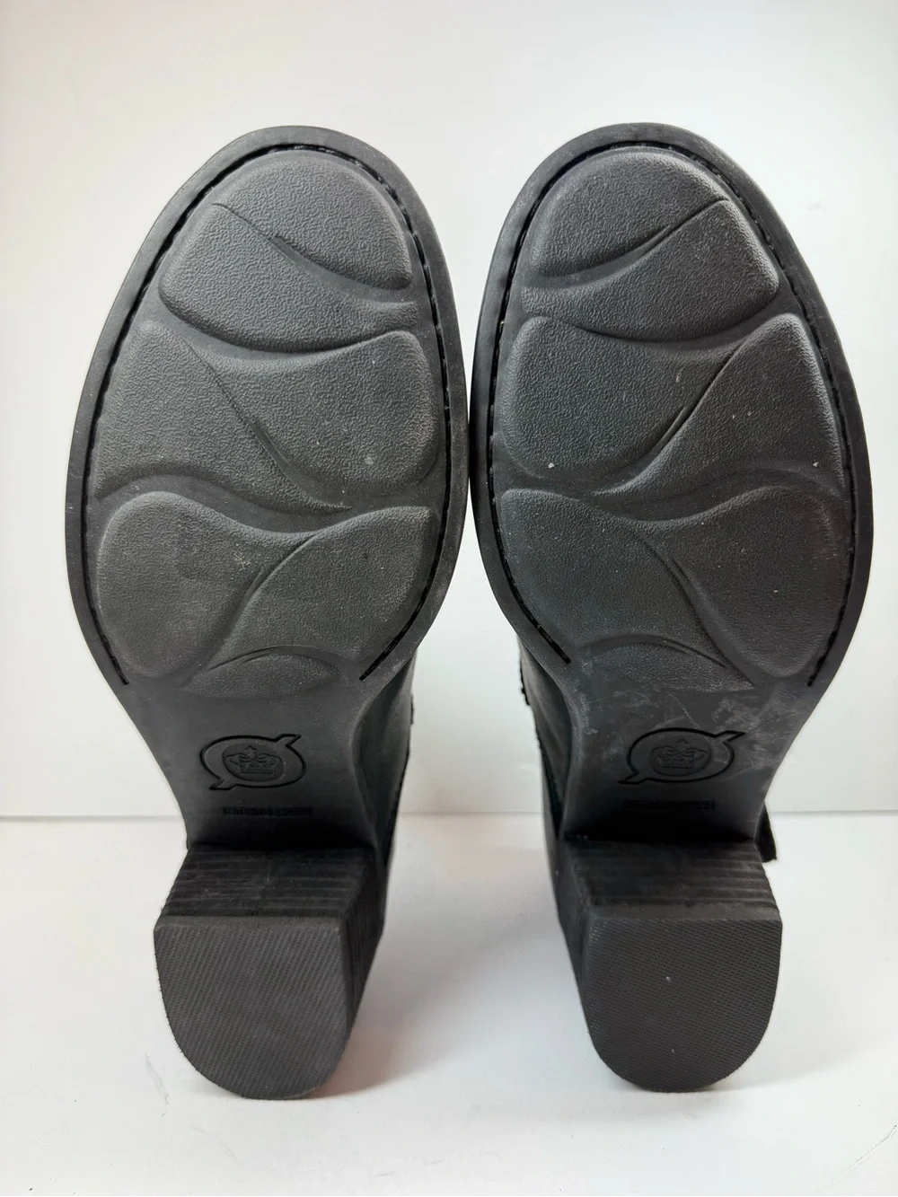 Born Royce Black Leather Buckle Ankle Boots Women’s Size 9M